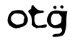 Black text 'otg' on a blue background